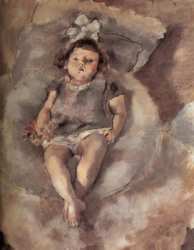 Jules Pascin Baby oil painting picture